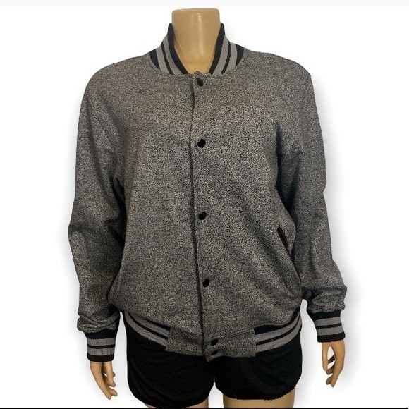 Vintage 90’s Charles and A Half Jacket Varsity Bomber Fleece unisex size S - Picture 3 of 15